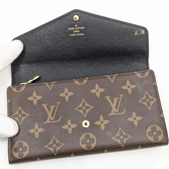 ✨️💎Authentic Louis Vuitton Sarah long wallet Reverse Monogram - Picture 10 of 13